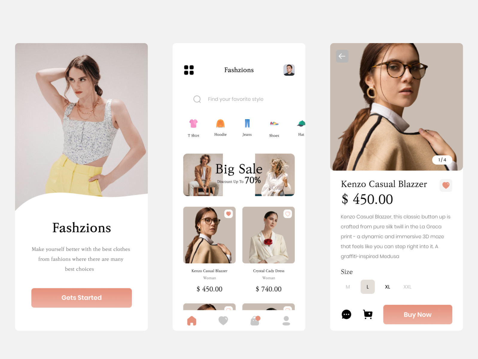 Fashzions : Fashion App by Perdiyanto on Dribbble