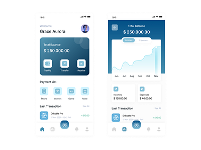 E Wallet App bank design ewallet finance money