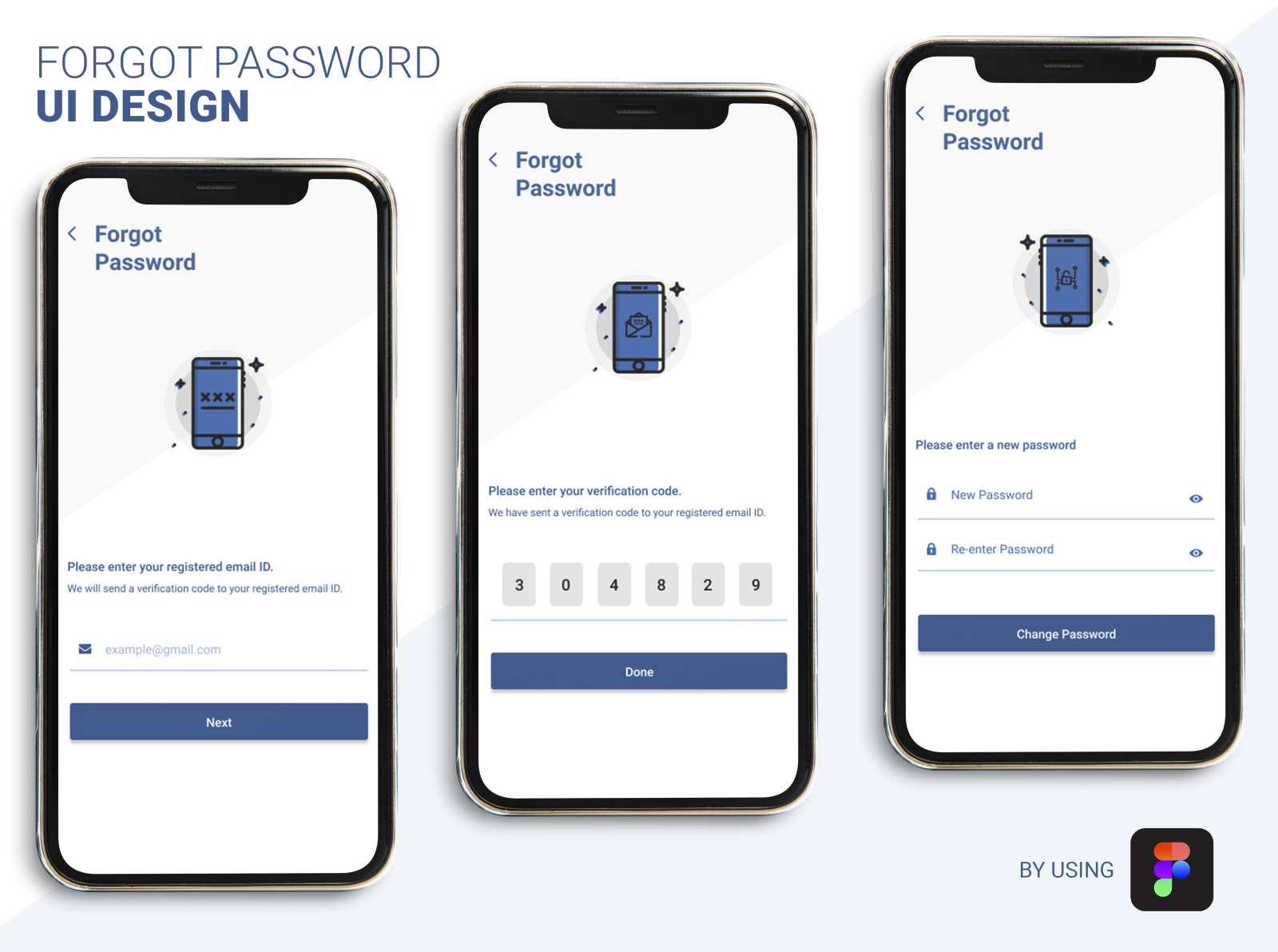 Forget Password Mobile App Ui Designs By Asad Ali On Dribbble