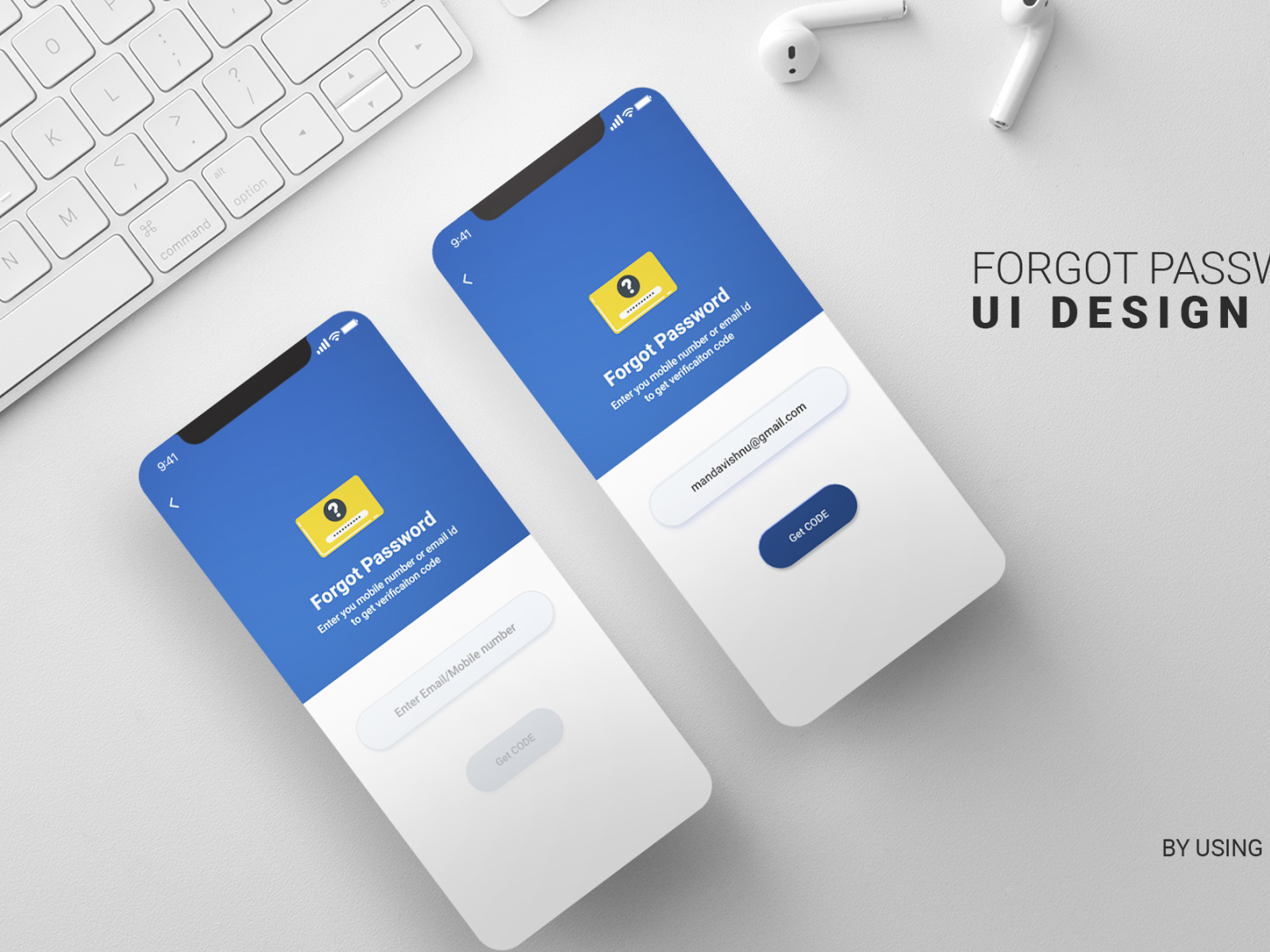 Forgot Password Mobile Ui Kit Design By Asad Ali On Dribbble