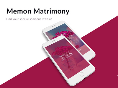 Mobile APP UI Kit Deisng - MEMON MATRIMONY