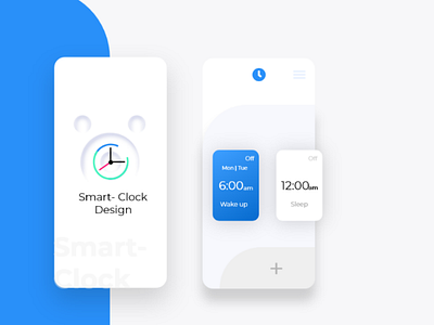 Smart Clock App Design 🕰️ design create app logo ui