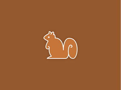 30 Minute Animals: Squirrel animal animals brown curls curves david schwartz fox iconography line rabbit vector