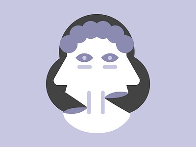 Design Tarot — Humility being cards david schwartz illustration listening monochrome mystic person purple speaking tarot translucent
