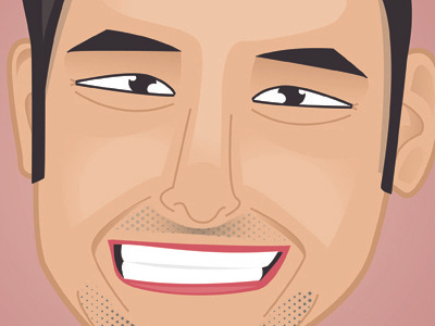 Jon from Jon & Kate + 8 asian illustration man pink reality tv tan vector