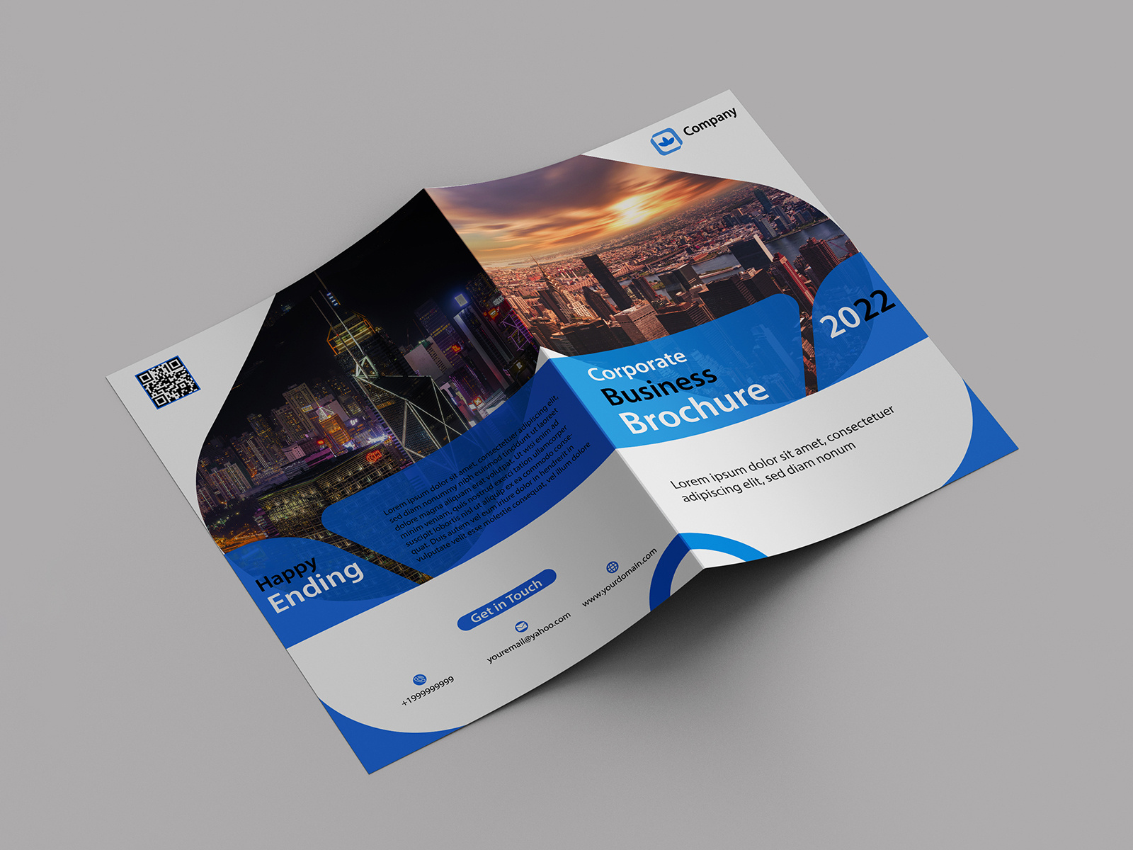 Corporate Bi-fold Brochure Design by Tanzin Ahmed Shaon on Dribbble