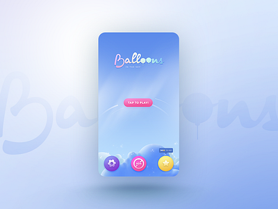 iOS Game - Balloons in the Sky 🎮 by Anna Zwolińska on Dribbble