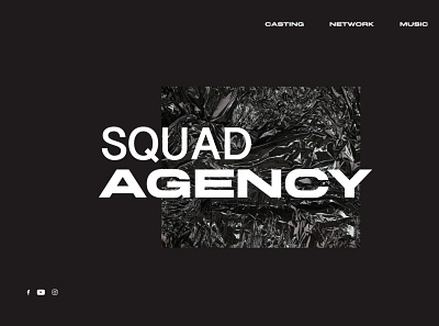 Concept of media agency agency design landing landing page music singer web webdesign