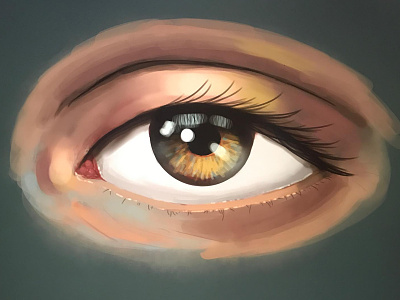 Eye digital painting eye