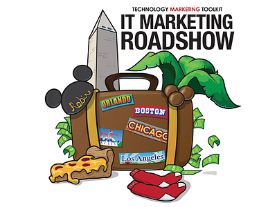 IT Marketing Roadshow illustration logo marketing