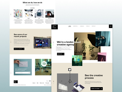 Creative agency website concept