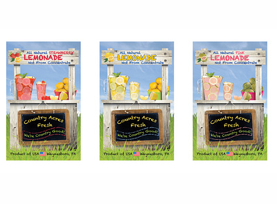 Lemonade Labels design illustration