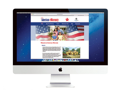 American eWarranty Website design photoshop web