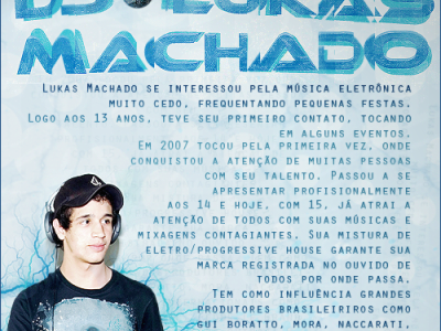 Release - DJ Lukas Machado flyer manipulation photoshop release