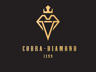 Cobra-diamond app brand brand identity branding cobra designe diamond icon illustrator logo snake type typography vector