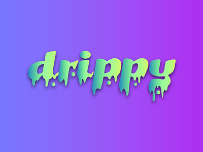 Drippy Text Illustration