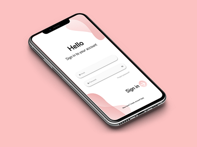 #Dailyui challenge 01 dailyui iphonexs loginscreen