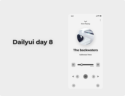 Music player daily ui dailyui dailyuiday8 iphonexs musicapp musician musicplayer uiux