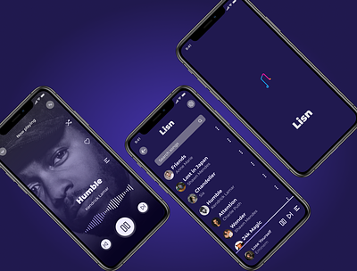 Lisn app dailyui design iphonexs mobileapp mobiledesign ui uiux ux ux design