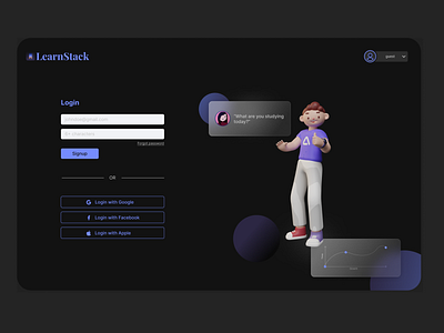 LearnStack Inc. landing page design