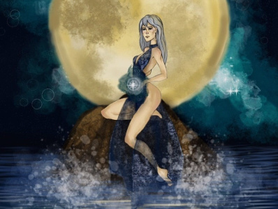 Illustration&Art - Moon spirit art artist graphic design graphic tablet illustration