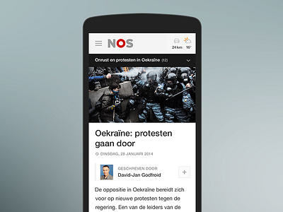 NOS - Article (mobile) article helvetica news nieuws nos white