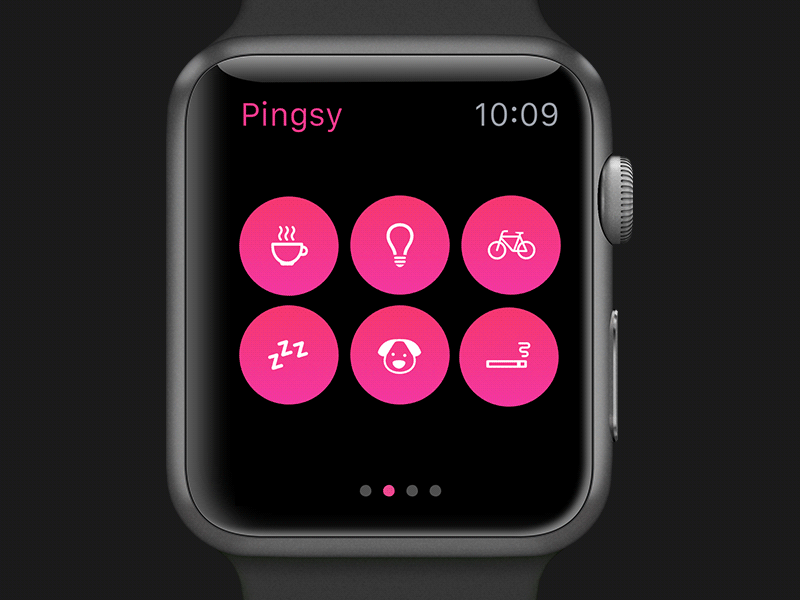 Pingsy for Apple Watch #01 apple watch design fa freeassociation messaging niek dekker notifications pingsy ui watch