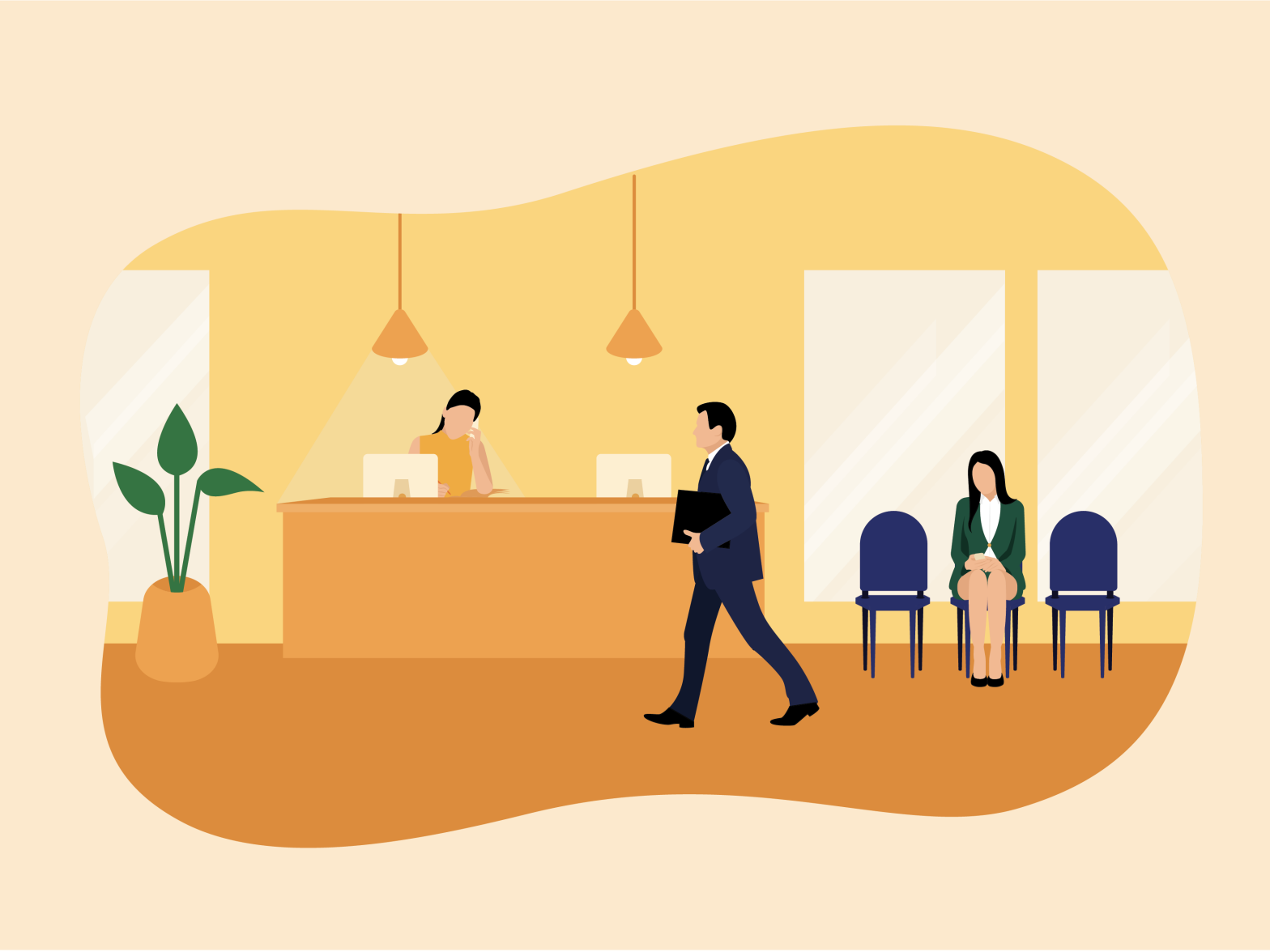 Office Reception by Maria Jose Figueres on Dribbble