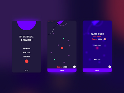 Bang Bang Galactic - Game UI - Concept