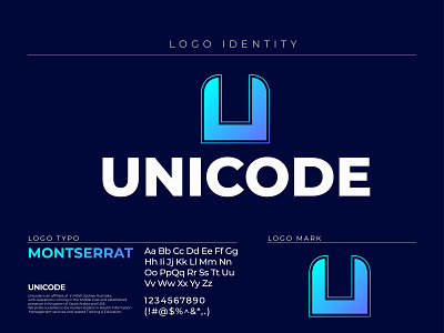UNICODE LOGO Design branding coding illustration logo logo design logodesign logotype minimal u logo unicode