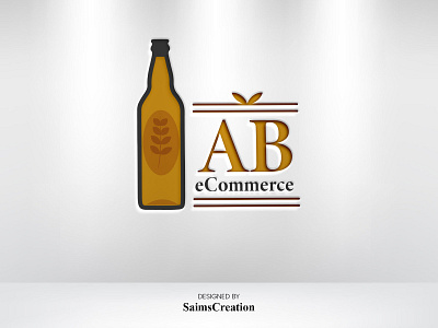 AB eCommerce Logo ab ecommerce ab letter logo ab logo design ab online logo abu saim joy beer logo beer bottle beer branding beer can beer shop branding ecommerce ecommerce design ecommerce logo ecommerce shop food logo logo design online beer shop online shop logo saimscreation