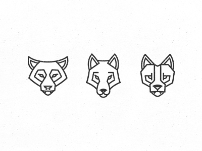 Wolf icons animal icon line minimal wolf