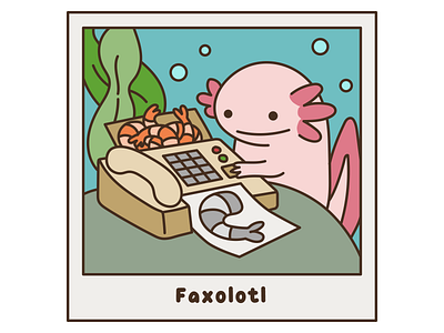 Axolotl Faxolotl axolotl cartoon character cute design happy illustration illustrator jclovely kawaii threadless vector