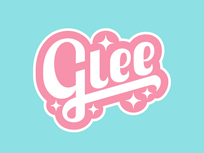 Glee branding design hand drawn hand lettering handlettering illustration illustrator jclovely logo minimal threadless type typography vector