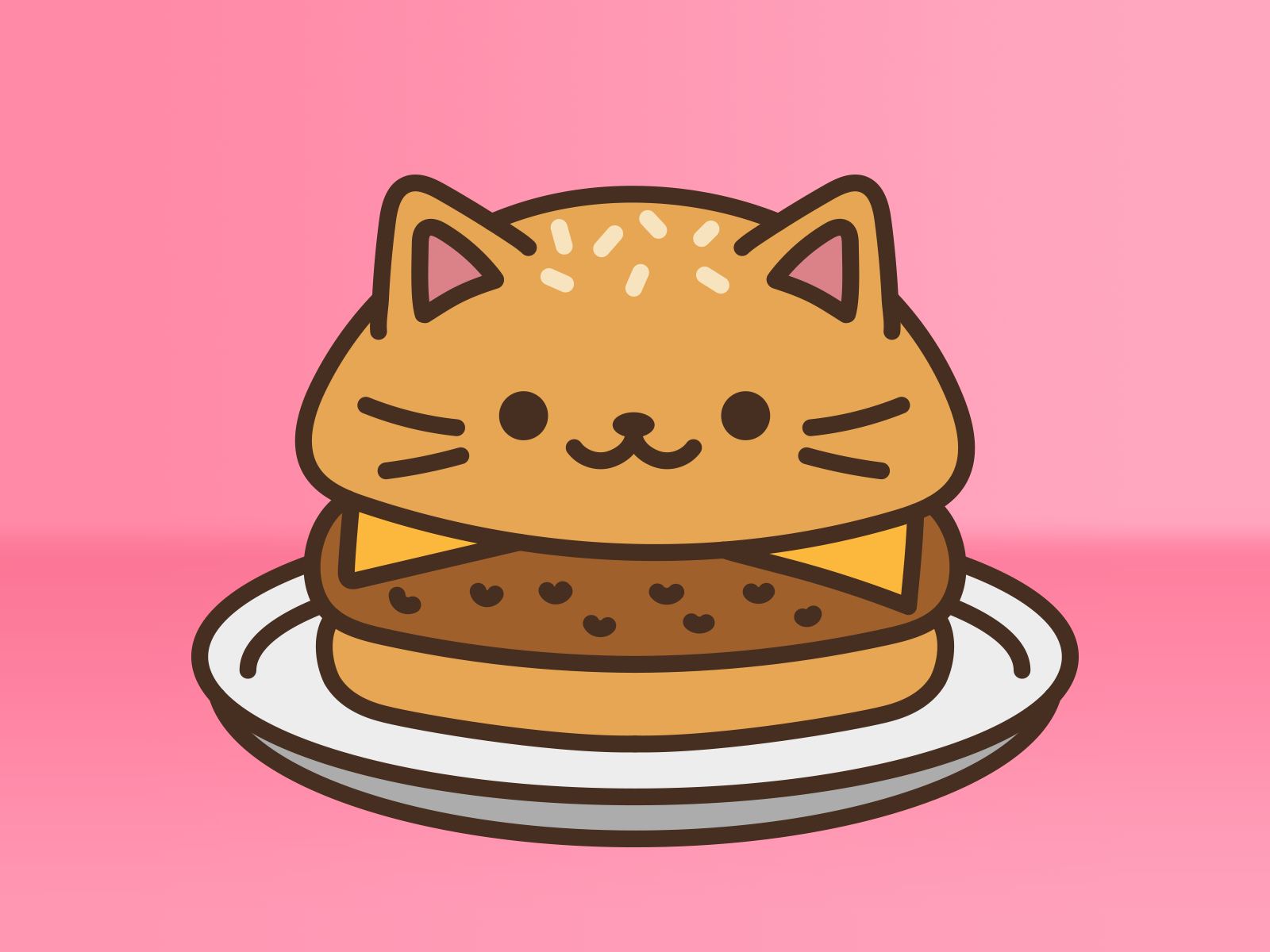 Cat Food - Burger by Jason Craig on Dribbble