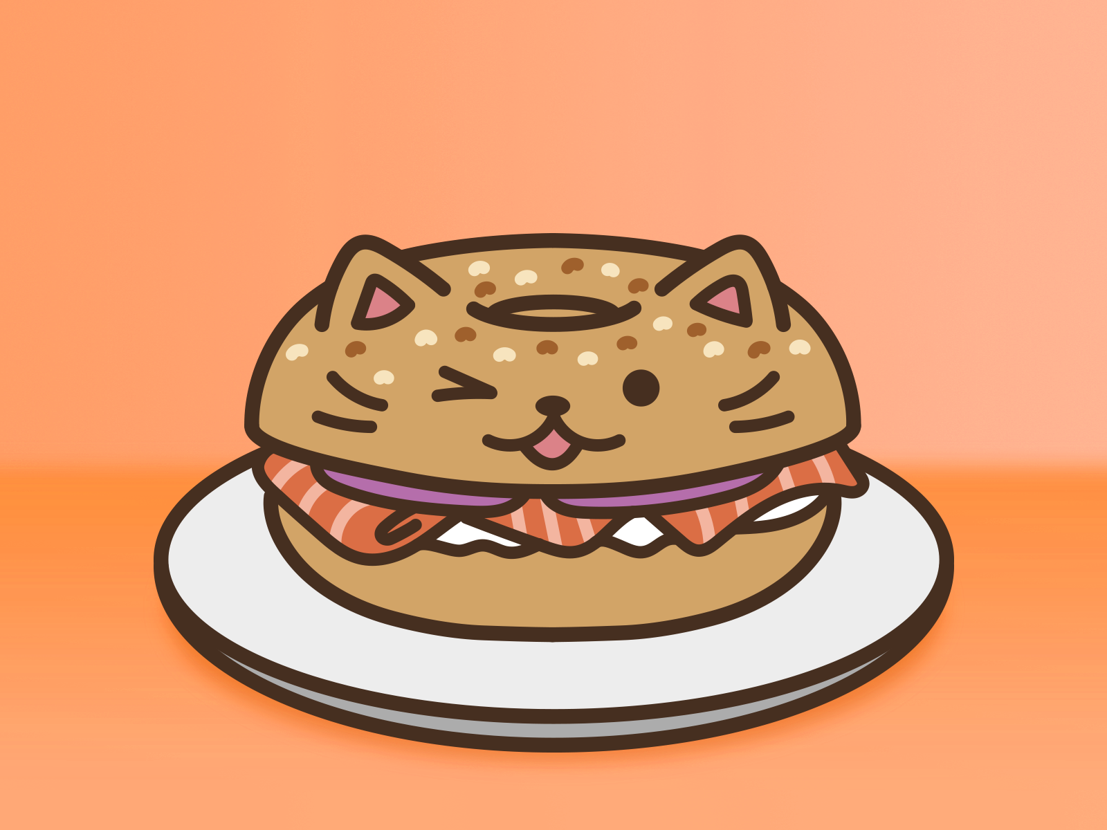 Cat Food - Bagel by Jason Craig on Dribbble