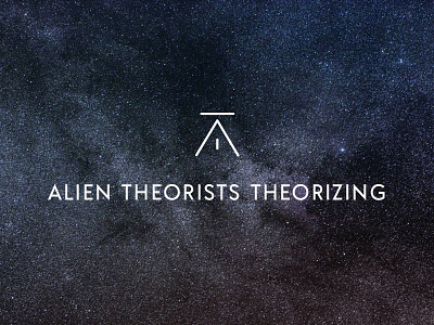 Alien Theorists Theorizing Logo alien logo podcast spaceship theorists