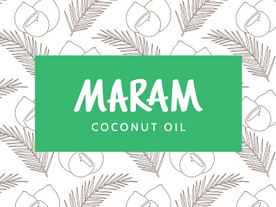 Maram branding coconut oil darensocial logo maram