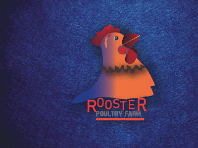 LOGO OF Rooster Poultry Farm agricultural design industrialdesign logo illustration logo mark logodesign rooster logo