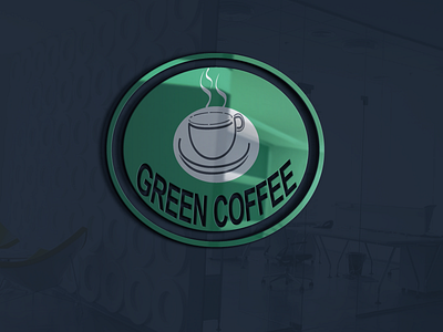 GREEN COFFEE art branding business design icon illustrator logo vector