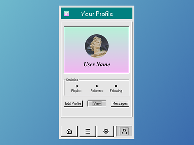 Daily UI 006 :: User Profile dailyui mobile profile ui userinterface ux