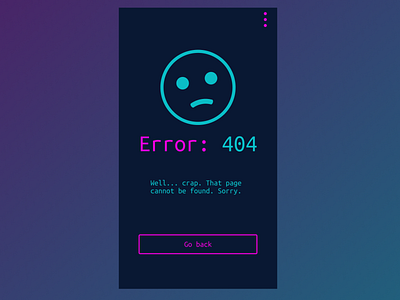 Daily UI 008 :: 404 Page