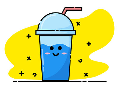 Drink Water character clean colorful cute cute animals drink drink water funny happy illustration smile stay at home stay indoor staysafe water