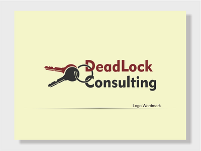 DeadLock Consulting Logo branding design lettering logo logocombination logocompany logoletter minimal typography vector