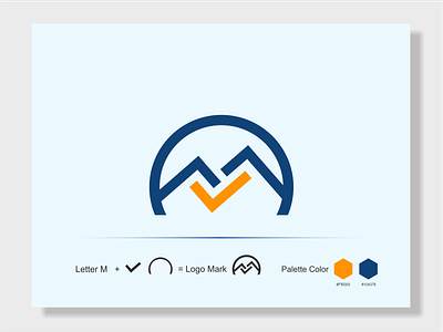 Mountain Letter M Logo Design branding design lettering logo logo brand logo branding logo business logocombination logocompany logoletter mountains