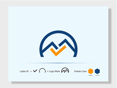 Mountain Letter M Logo Design