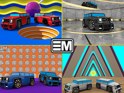 Grand SUV (Both version) 3d 3d animation 3d art 3d model car design design app game art game design gwagon mercedes mercedes benz mercedes benz poster art rendering renderings suv