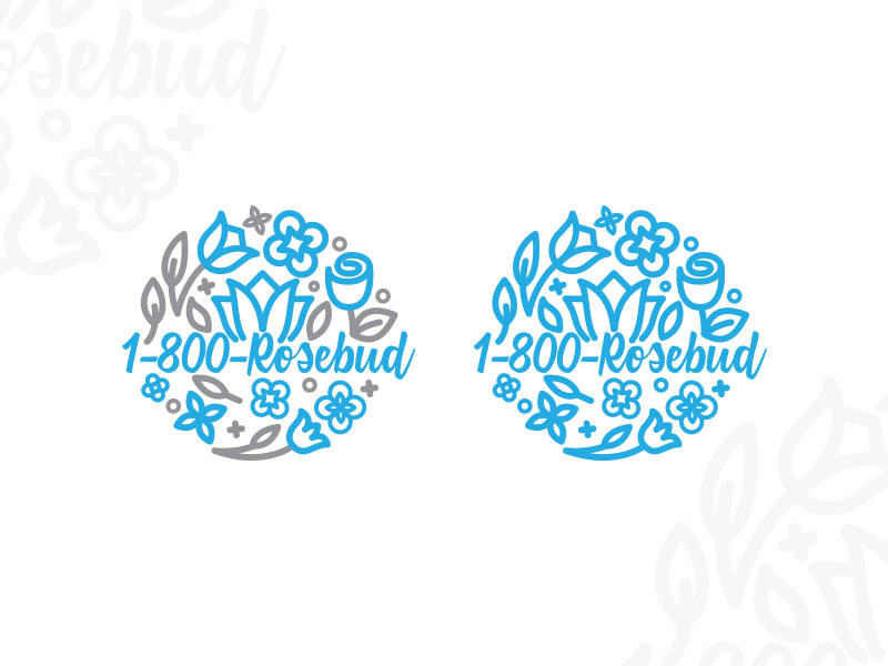 #5 Rosebud - flower shop logo design typo typography graphidesign dailydesign design logo branding thirtylogos