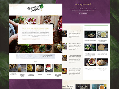 Nourished Kitchen blogging branding clean food blog web design wordpress