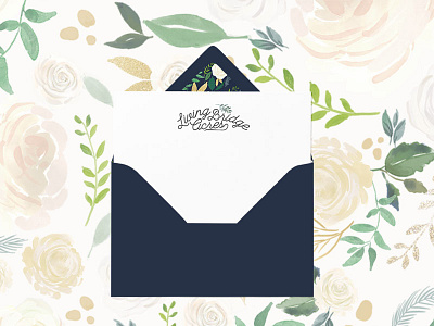 Living Bridge Acres brand branding feminine floral lush